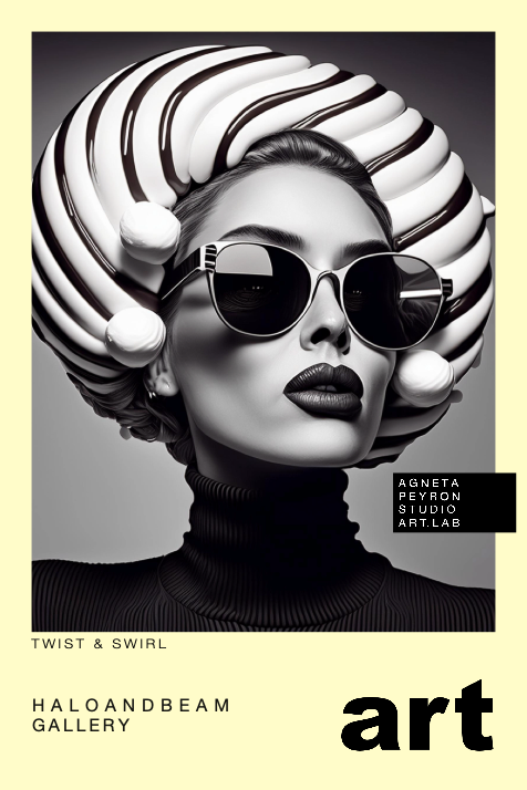 Art Gourmet Poster. Name: Twist & Swirl. 50 x 70 cm